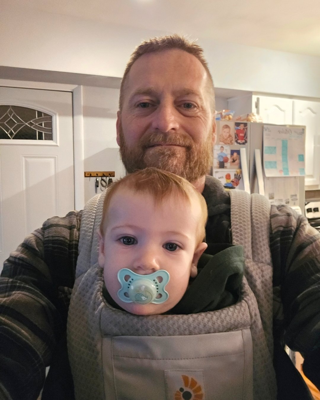 Full view of Ergobaby Alta Hip Seat Baby Carrier laid out showing all straps, waistband, and hip seat